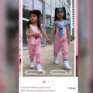 Mini Spoiled Angelica Pickles Sweatpants - Pink